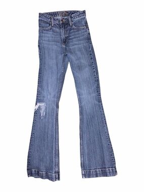 Kimes Ranch Jennifer Blue Distressed Flare Jeans